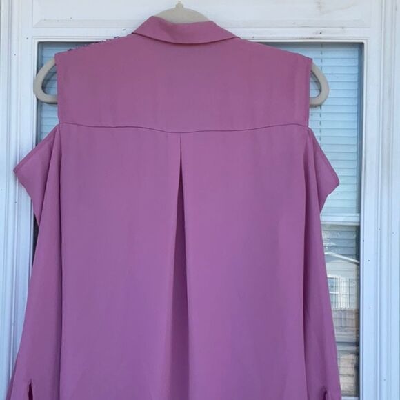 Take 50% OFF- Candie's Cold Shoulder Blouse, Size-L - Picture 8 of 9